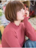 *+bliss川口+*…斜めバングで前下がりボブe