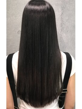 ヘアーサロン ウノ 新百合ヶ丘(hair salon UNO) 極ツヤストレート/アッシュブラック
