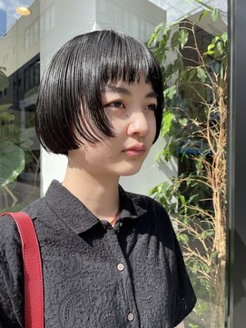 ヘアー アイス ルーチェ(HAIR ICI LUCE) ボブ 前上がりボブ マチルダボブ 担当山中