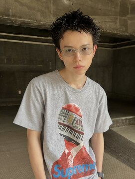 ヒュージ 三軒茶屋(huge) アップバング/束感ショート/ツーブロックマッシュ/コンマヘア