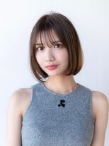 ボブ/ショートボブ/グレーベージュ/大人かわいい/小顔