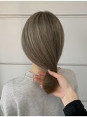 ミルクティーベージュ オリーブベージュ ハイライト 髪質改善