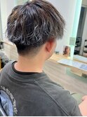 スパイラルパーマ、デザインカラー
