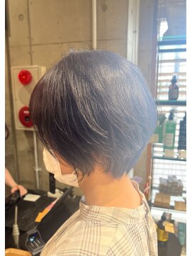 オーガニック ライフ 若葉 鶴ヶ島(organic+life) 20代30代40代くせ毛ショートアッシュブラック