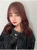 ★小顔カットベビーピンクミルクティーピンクブリーチ門口直詳