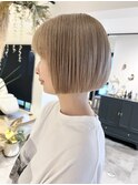 【＃rinaボブ】ミニボブ×ホワイトベージュstyle