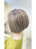 白髪ぼかしハイライト シャドールーツ
