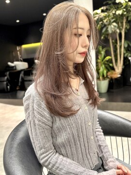 シティ(CITY) 韓国風レイヤーカット ハッシュカット バタフライカット 顔周り