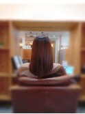 ★縮毛矯正ミディアム♪コスメストレート髪質改善トリートメント