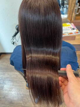 ヘアーレナータ 八王子(HAIR RENATA) 30代40代髪質改善グレージュ艶感ストレート透明感赤み消し