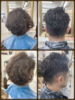 ビーンヘアスタジオ 蒲田(Bean hair studio)&nbsp;七三分けデザインパーマ