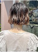 ミニボブパーマ　ブリーチ履歴対応パーマ　似合わせパーマ