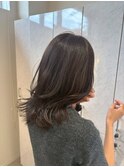 透け感レイヤーミディ