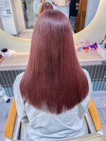 テトラ バイ ネオリーブ 横浜西口店(tetra by neolive)&nbsp;秋髪秋カラーくすみレッド暖色系カラーロング横浜N