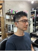 MEN’S HAIR/ブルーブラック/フェザーパーマ/ 印西 印西市