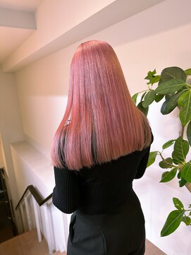 サンクマーケット 渋谷(cinq MARKET) 渋谷ブリーチダブルカラーハイトーンカラーピンクベージュ韓国