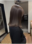 切りっぱなし×オリーブグレージュ