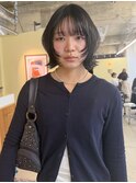 20代30代40代　ダークアッシュ/ミディアムレイヤーカット