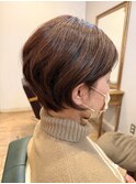 伸ばしかけショートボブ