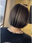 ハイライトカラー似合わせカットボブ