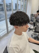 リアリクス(REALIX)&nbsp;大宮刈り上げマッシュ波巻きシャドウパーマツーブロック