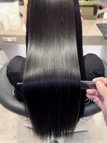 アース コアフュールボーテ 上田店(EARTH coiffure beaute) ナチュラルベージュ_韓国ヘア_シルク縮毛_ヨシンモリ
