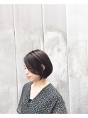 スッキリ前下がりボブ