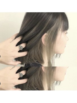 ラフィス ヘアー エルア 武庫之荘店(La fith hair elua) 【La fith】インナーカラー＊ヌーディーベージュ