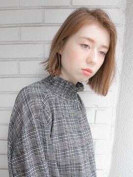 ルティア 池袋(Lutia) 切りっぱなしボブ　ダブルカラー