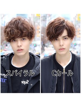 ネイビー(NAVY) メンズカット スパイラルパーマ マッシュ ヘッドスパ