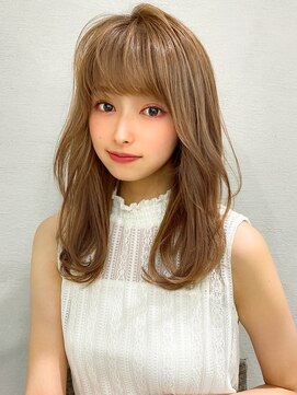 アフロート エル 錦糸町(AFLOAT L) ベージュカラー/透け感/アクセサリーカラー/エアリーミディ