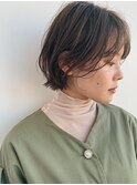 【Juno鹿児島中央店】カジュアルフェミニンなショートボブ