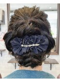 結婚式お呼ばれスタイルアレンジ