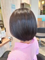 ヘアサロン フラット(hair salon flat)&nbsp;プロテスTR大人可愛いツヤ髪小顔ショートボブ黒髪暗髪