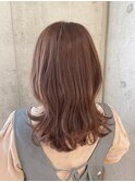 ネオウルフ　透明感カラー　くすみピンク　おおたかの森