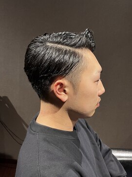 ビーダンディー(Bee dandy) ビジネスフォーマル ツーブロックショート 七三オールバック