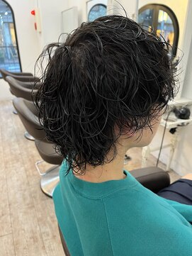 アロハ(ALoha) 無造作パーマ【メンズミディアムスタイル】