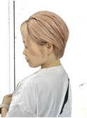 ベイビーピンクベージュのショートスタイル