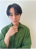 メンズ韓国ヘアー　センターパート/10代20代30代