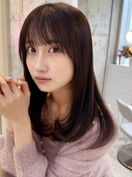 シー バイ ロンド 新宿(Sea by Lond) 韓国風前髪×レイヤーカット【髪質改善/新宿/レイヤーカット】