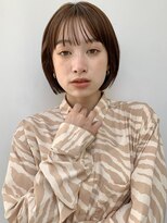 ぱっつん前髪のコンパクトミニボブヘア【銀座】