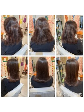 ハロー  三軒茶屋(hair Hello) ミディアムストレート