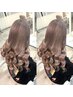 【憧れのロングヘアーに】艶カラー＋高級シールエクステ60本　￥17980