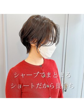 トッカ ヘアアンドトリートメント 難波店 小顔似合わせカット愛されクールショート20代/30代40代50代/難波