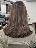 前髪　こなれミディ　イメチェン　ウェーブパーマ　韓国マッシュ