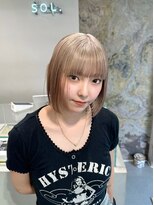 ソル バロール 表参道(SOL .valor)&nbsp;ネビージュ[表参道駅/青山/ケアブリーチ/ダブルカラー]