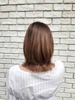 オーガニック ライフ 若葉 鶴ヶ島(organic+life)&nbsp;小顔似合わせカットくびレイヤーエモージュ大人可愛い