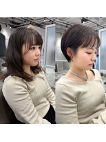 キートス(Kiitos) マッシュショート梅田ショート大人ショートシースルーバング