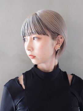 アルバム 銀座(ALBUM GINZA) くすみベージュ小顔透明感カラー秋色黒髪_ba491981