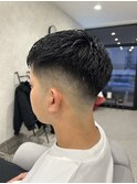 濡れパンxクロップスキンフェードスタイル